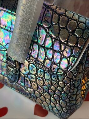 BRAHMIN DAYAN BLACK GALEXIA BRAHMIN EXCLUSIVE IRIDESCENT NWT